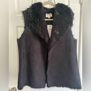 LOFT Faux Fux/Suede Reversible Vest